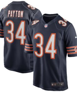 Walter Payton Chicago Bears  Game Retired Player Jersey  Navy