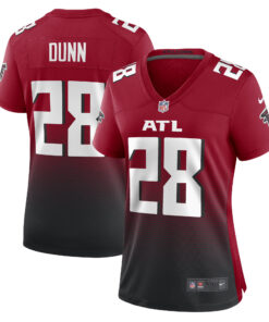 Warrick Dunn Atlanta Falcons  Women_s Retired Game Jersey  Red