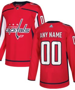 Washington Capitals Authentic Custom Jersey  Red