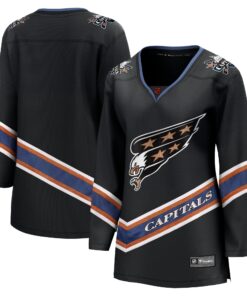 Washington Capitals Fanatics Women_s Special Edition 2.0 Breakaway Blank Jersey  Black