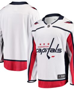 Washington Capitals Fanatics Youth Away Breakaway Jersey  White
