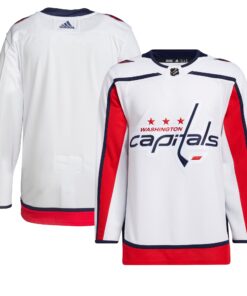 Washington Capitals Men_s Away Primegreen Authentic Jersey  White