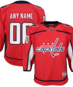 Washington Capitals Youth Home Custom Premier Jersey  Red