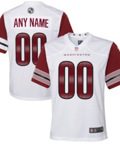Washington Commanders  Youth Game Custom Player Jersey  White