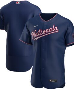 Washington NationalsAlternate Authentic Team Jersey  Navy