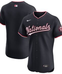 Washington NationalsAlternate Vapor Premier Elite Patch Jersey  Navy