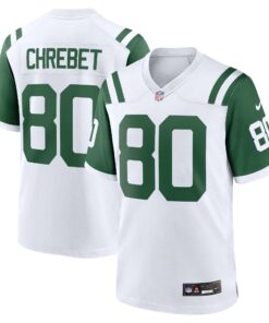 Wayne Chrebet New York Jets  Classic Alternate Retired Player Game Jersey  White
