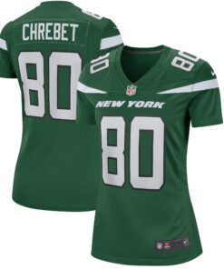 Wayne Chrebet New York Jets  Women_s Game Retired Player Jersey  Gotham Green