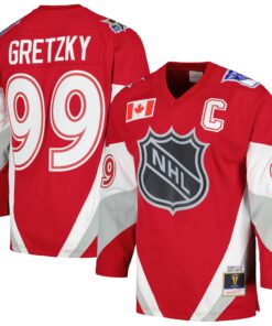 Wayne Gretzky Mitchell amp Ness  1999 NHL AllStar Game Blue Line Player Jersey  Scarlet