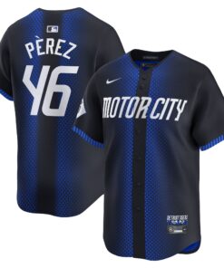 Wenceel Perez Detroit Tigers2024 City Connect Limited Jersey  Navy