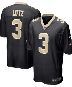 Wil Lutz New Orleans Saints  Game Jersey  Black