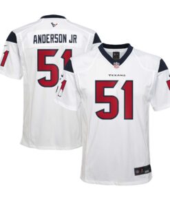 Will Anderson Jr. Houston Texans  Youth Game Jersey  White 1