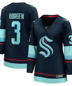 Will Borgen Seattle Kraken Fanatics Women_s Home Breakaway Player Jersey  Deep Sea Blue