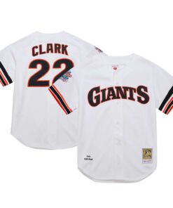 Will Clark San Francisco Giants Mitchell amp Ness Cooperstown Collection 1989 Authentic Jersey  White