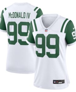 Will McDonald IV New York Jets  Women_s Classic Alternate Player Game Jersey  White