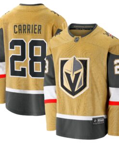 William Carrier Vegas Golden Knights Fanatics Home Breakaway Jersey  Gold