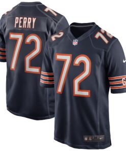 William Perry Chicago Bears  Game Retired Player Jersey  Navy