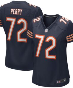 William Perry Chicago Bears  Women_s Game Retired Player Jersey  Navy