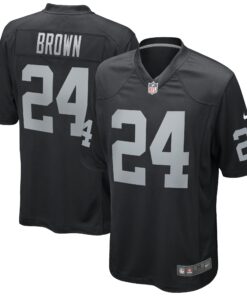 Willie Brown Las Vegas Raiders  Game Retired Player Jersey  Black