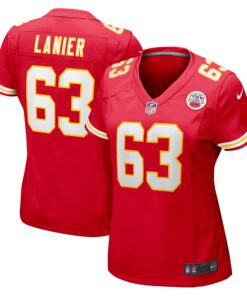 Willie Lanier Kansas City Chiefs  Women_s Retired Player Jersey  Red