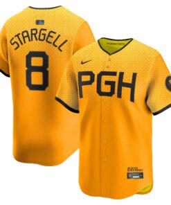 Willie Stargell Pittsburgh PiratesCity Connect Limited Player Jersey  Gold
