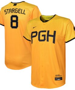 Willie Stargell Pittsburgh PiratesYouth City Connect Replica Player Jersey  Gold
