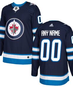 Winnipeg Jets Authentic Custom Jersey  Navy