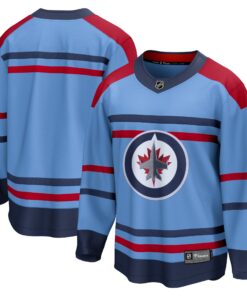  Winnipeg Jets Fanatics Anniversary Premier Breakaway Jersey  Light Blue