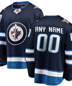 Winnipeg Jets Fanatics Home Breakaway Custom Jersey  Blue