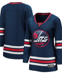 Winnipeg Jets Fanatics Women_s Alternate Premier Breakaway Player Jersey  Navy