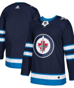Winnipeg Jets Home Authentic Blank Jersey  Navy