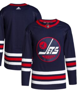 Winnipeg Jets Men_s 202122 Alternate Primegreen Authentic Jersey  Navy
