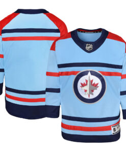  Winnipeg Jets Youth Anniversary Premier Jersey  Light Blue
