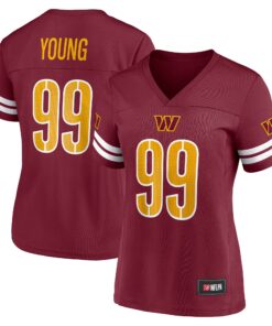 Women_s Chase Young Burgundy Washington Commanders Game Time Player Jersey