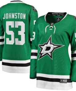 Wyatt Johnston Dallas Stars Fanatics Women_s Home Breakaway Player Jersey  Kelly Green