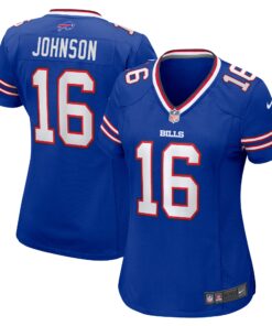 Xavier Johnson Buffalo Bills  Women_s Game Jersey   Royal