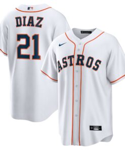 Yainer Diaz Houston AstrosHome Replica Jersey  White