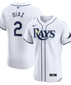 Yandy Diaz Tampa Bay RaysHome Elite Player Jersey  White