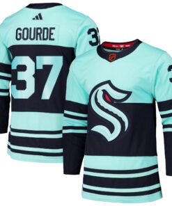 Yanni Gourde Seattle Kraken Reverse Retro 2.0 Authentic Player Jersey  Light Blue