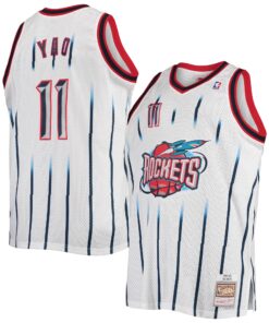 Yao Ming Houston Rockets Mitchell &amp Ness 200203 Big &amp Tall Hardwood Classics Swingman Jersey - White