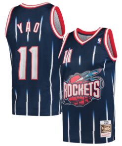 Yao Ming Houston Rockets Mitchell &amp Ness 200203 Hardwood Classics Swingman Jersey - Navy