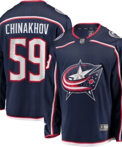 Yegor Chinakhov Columbus Blue Jackets Fanatics Home Breakaway Player Jersey  Navy