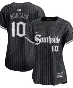 YoÃ¡n Moncada Chicago White SoxWomen_s City Connect Limited Player Jersey  Black