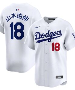 Yoshinobu Yamamoto Los Angeles DodgersJapanese Nameplate Home Limited Player Jerseynbspâ€“ White
