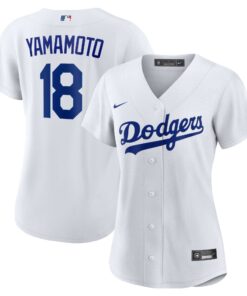 Yoshinobu Yamamoto Los Angeles DodgersWomen_s Home Replica Player Jersey  White