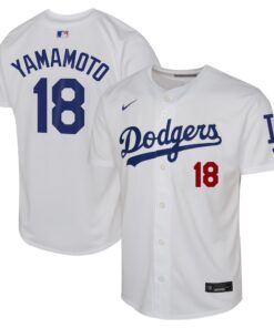 Yoshinobu Yamamoto Los Angeles DodgersYouth Home Limited Player Jersey  White