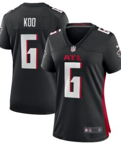 Younghoe Koo Atlanta Falcons  Women_s Team Game Jersey  Black