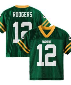 Youth Aaron Rodgers Green Green Bay Packers Team Replica Jersey