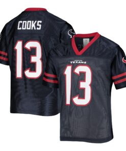 Youth Brandin Cooks Navy Houston Texans Replica Jersey