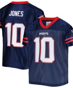 Youth Mac Jones Navy New England Patriots Player Jersey